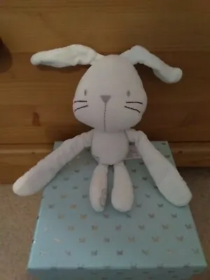 Babies R Us. Small White Cordoroy Bunny Comforter Toy. Rabbit. ❤️ • £3.49