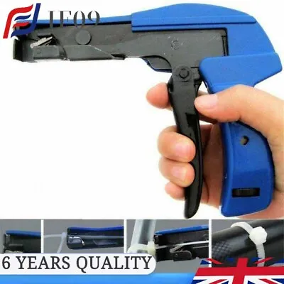 Nylon Wrap/Cable Zip Tie Strap Cutting Hand Tool Gun/Cutter Tension Fastener UK • £13.91