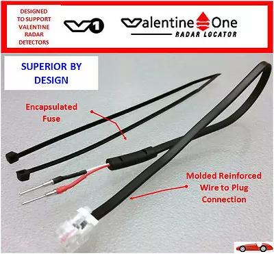$11.50 • Buy V1 And Gen 2 VALENTINE ONE Mirror Power Cord  - Radar Detector  (MP-V1)