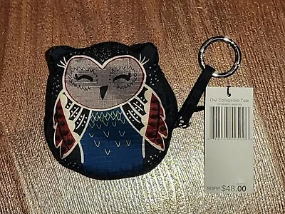 Vera Bradley Night Owl Collapsible Reusable Tote Bag In Pouch Keychain • $28.97