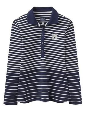 JOULES Blaise Long Sleeved Polo Shirt Size 8  RP£39.95 Free UK P&P   • $26.47