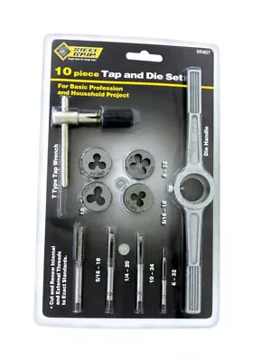 Steel Grip DR4827SAE Steel Multiple Length SAE Tap And Die Set M8 To 1.25 • $18.81