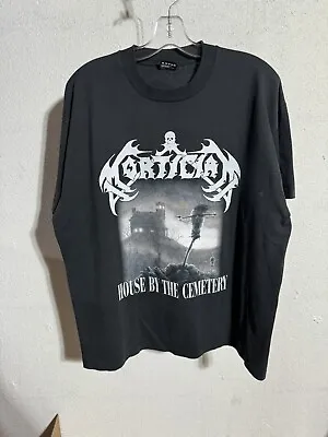 Vintage 1995 Mortician House By The Cemetery T Shirt XL Death Metal Band Carcass • $275