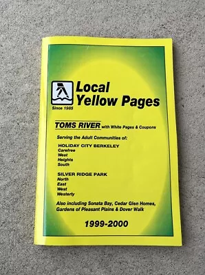 Ocean County New Jersey NJ Yellow Pages Phone Book 1999-2000 Toms River Vintage • $49.95