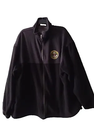 American Sports Fleece Jacket United States Army Mens 2xl Black Vintage  • $26.99