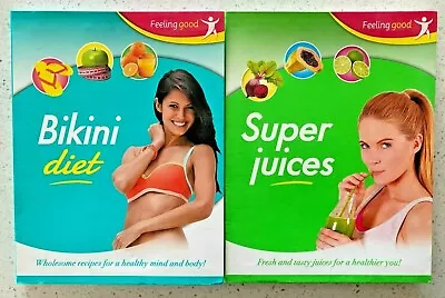 2 X FEELING GOOD Health Books - NEW - Bikini Diet + Super Juices FREE POST • $17.95