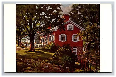 Milan Ohio Thomas Edison Home Birthplace Historic Exterior View Painting Porter • $10.95