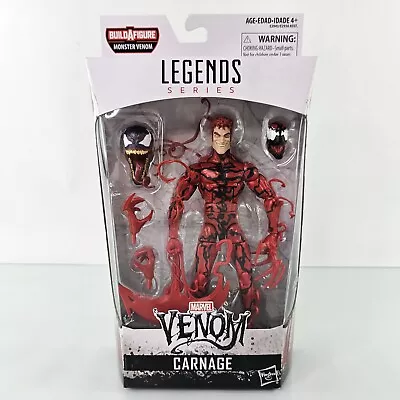 Marvel Legends Venom CARNAGE Figure Cletus Kasady Monster Venom BAF Hasbro NEW • $39.95