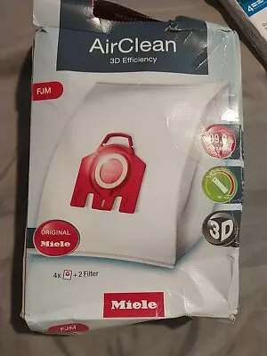 Miele FJM AirClean Vacuum Cleaner Bags - Pack Of 4 Plus 2 Filter - Open Box • $20