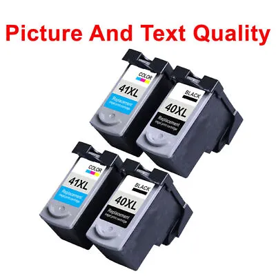 4 Ink Cartridge For Canon PG40 CL41 IP2400 IP2500 IP2600 MP150 MP160 MP180 • £53.49