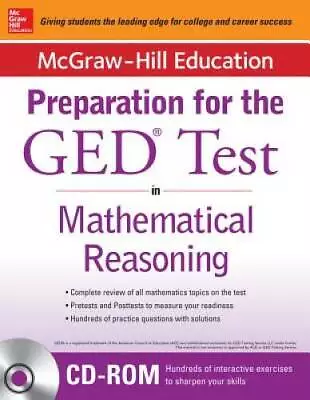 McGraw-Hill Education Strategies For The GED Test In Mathematical Reasoni - GOOD • $7.41