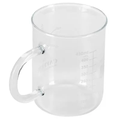 Borosilicate Glass Cup Beaker Mug With Handle And Measuring Scale For Coffee Tea • $14.05