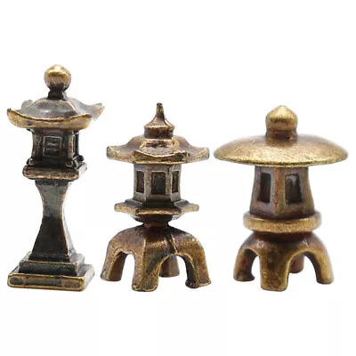 3Pcs Mini Pagoda Statue Miniature Pagoda Figurine DIY Micro Landscape Decoration • $10.73
