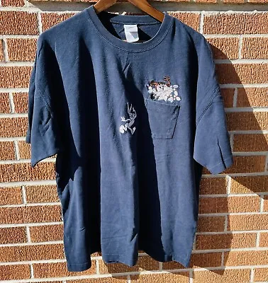 Warner Brothers Studio Store Shirt Men’s XL Blue Looney Toons Bugs Taz Bowling • $14.99