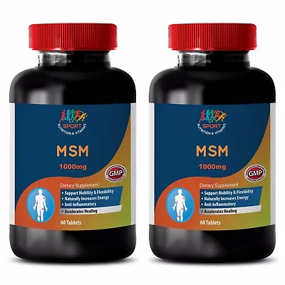 $36.63 • Buy Muscle Energy Techniques - MSM 1000MG 2B - Msm Glucosamine Cream Capsules