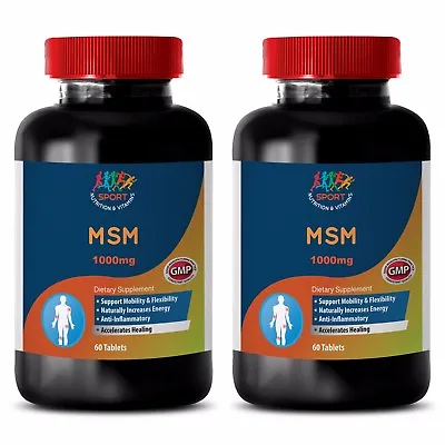 Muscle Energy Techniques - MSM 1000MG 2B - Msm Glucosamine Cream Capsules • $37.54