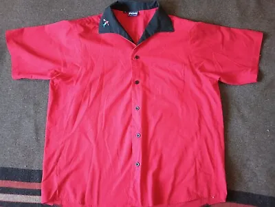Vintage King Louie Bowling Shirt - XL Rockabilly - Hollywood Jewelry Black  Red  • $32