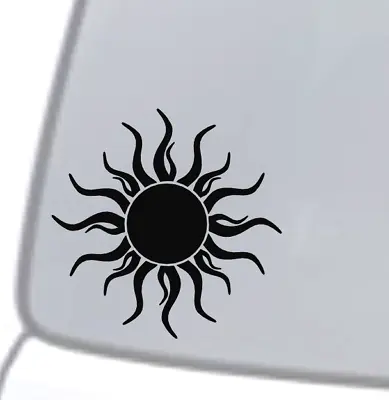 SUN Vinyl Decal Sticker Car Window Wall Bumper Tribal Symbol Astrology Star • $3.69