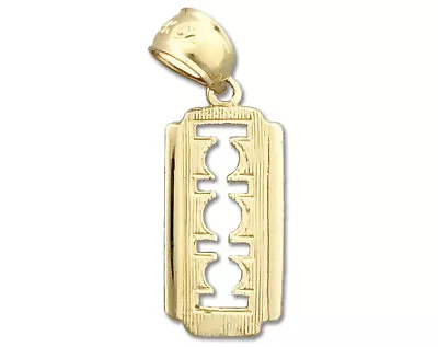 New 14K Gold Razor Blade Charm • $165.22