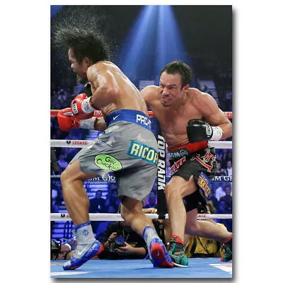 140874 Manny Pacquiao Vs Juan Manuel Marquez Boxing Wall Print Poster • $13.95