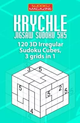 £7.34 • Buy Krychle Jigsaw Sudoku 5x5: 120 3D Irregular Sudoku Cubes, 3 Grid