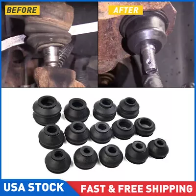 14Pcs Ball Joints Boots Dust Cover Tie Rods Linkages Ends Rubber Replacement Kit • $13.99