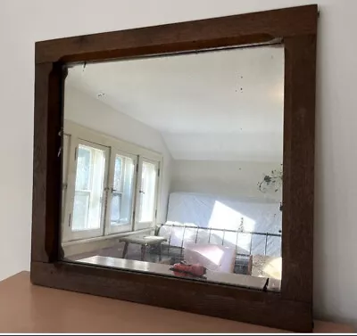 Antique Walnut Framed Mirror 23-1/2  X 21-1/2  • £67.30