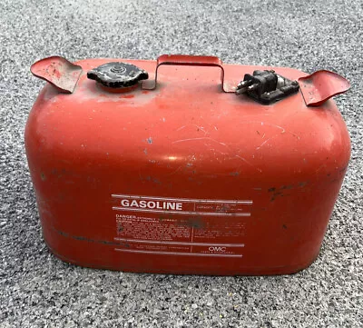 OMC Johnson Metal Outboard Motor Boat Marine 6 Gallon Fuel Gas Tank Can • $90