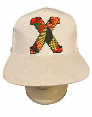 Vintage 90s Malcolm X Kente Print Snapback  • $69.99