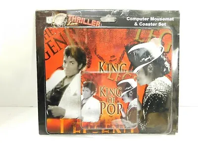 Michael Jackson King Of Pop Thriller Mouse Pad Coaster Key Ring NEW • $19.99