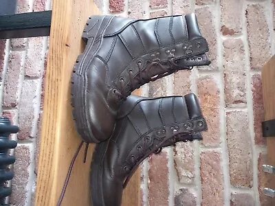 £26 • Buy Delta Patrol Boot Full Leather, MOD Brown Army Boots Size 6.