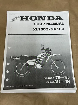 Repair Service Shop Manual 1979-1985 Honda XL100S XR100 XL100 S • $31.99