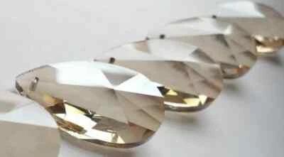 $13.99 • Buy 5 Champagne Teardrop Chandelier Crystals 38mm European Cut Prisms
