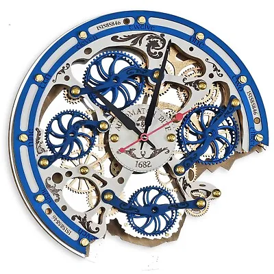 Automaton Bite Large Moving Gears Wall Clock 1682 Ghel Steampunk Loft Art Decor • $149