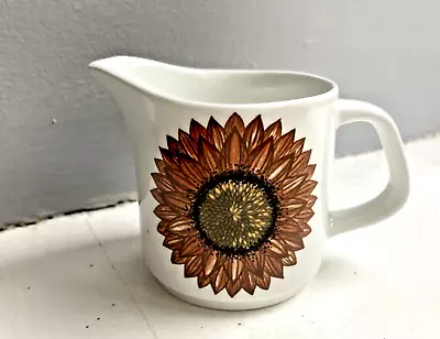 Sunflower Jug J & G Meakin Vintage Mid Century Modern • £8.77