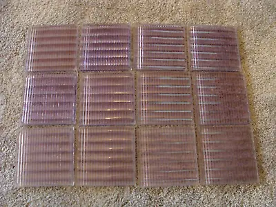 Lot Of 12 Antique 4  Glass Prism Tiles Luxfer Window Panes Sun Purple Saw Tooth • $69.95