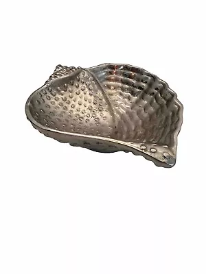 Mariposa Pewter Conch Shell Shape Trinket Keys Jewelry Bowl 7.75 Inches Wide • $19.97