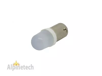 2 X Alpinetech White 9mm BA9s 12V LED Replacement Bulbs Lamps For Pilot Light • $3.75