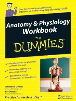 Anatomy And Physiology Workbook For Dummies - Paperback - GOOD • $5.18