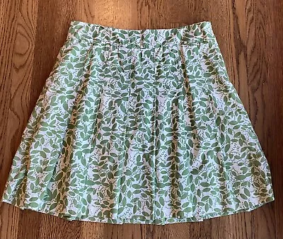 J. Crew Green Floral Skirt Size 12 • $12.50