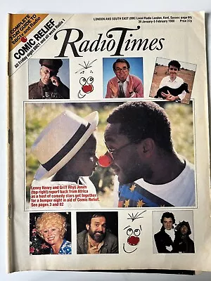 Radio Times 30 Jan -5 Feb 88 Comic Relief (v Slight Yellow Spots On Cover) • £6.99