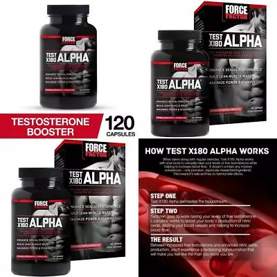 Test X180 Alpha Free Testosterone Booster To Increase Libido Build Lean...  • $59.43