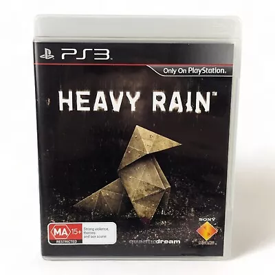 Heavy Rain PS3 Game NO MANUEL TESTED & WORKING FREE POSTAGE • $10.78