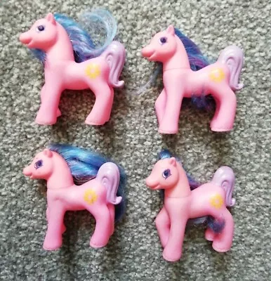 McDonald’s Toys Rare 1998 Vintage My Little Pony 4 Pink Hasbro • £2.90
