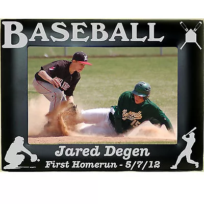 Personalized Metal Youth Baseball Team Picture Photo Frames 4x6 5x7 8x10 Custom • $14