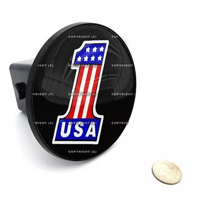 2  Tow Hitch Receiver Cover Insert Plug For Most Truck & SUV - USA #1 LOGO • $9.45