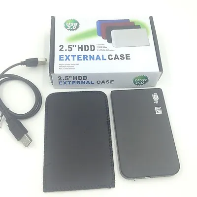 Black External 2.5  USB Hard Drive 40GB 60GB 80GB 120GB 160GB 250GB 500GB 750GB  • $21.12