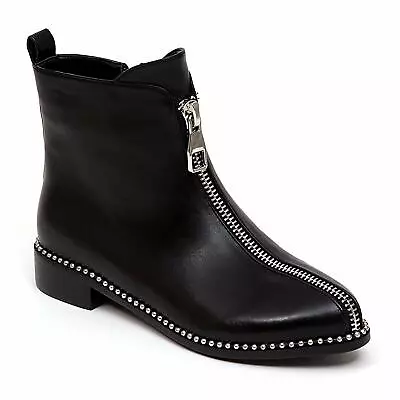 LADY COUTURE Lady Couture Union Bootie ZIPPY Boots Black New • £74.11