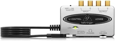 Behringer U-Control UCA202 Ultra-Low Latency 2 In/2 Out USB Audio Interface • $53.73