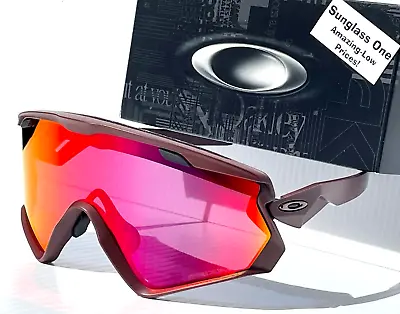 NEW Oakley WIND JACKET 2.0 Matte Bronze PRIZM Ruby Mirror Lens Sunglass 9418 • $158.88